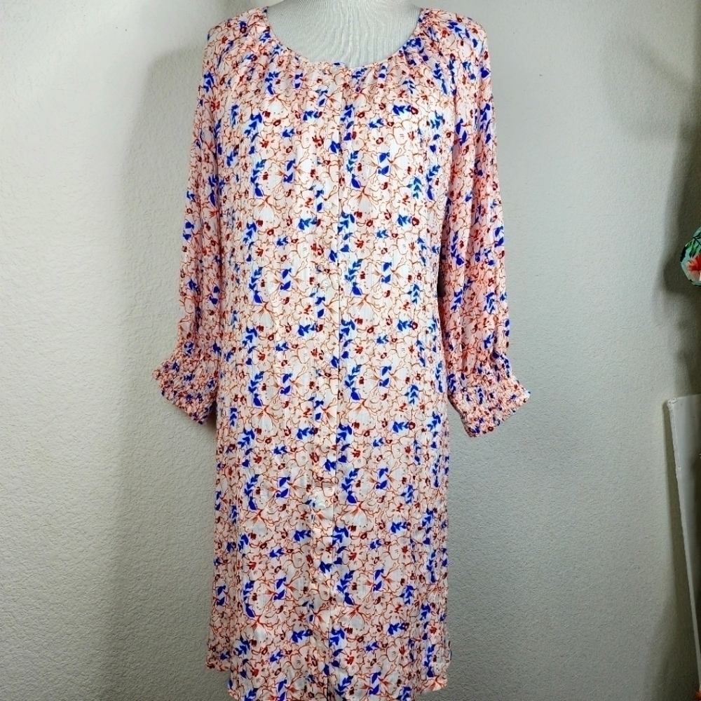 PLUS‎ SIZE XL COLLECTIVE CONCEPTS FLORAL DRESS NWT FALL WINTER SPRING - Picture 3 of 16